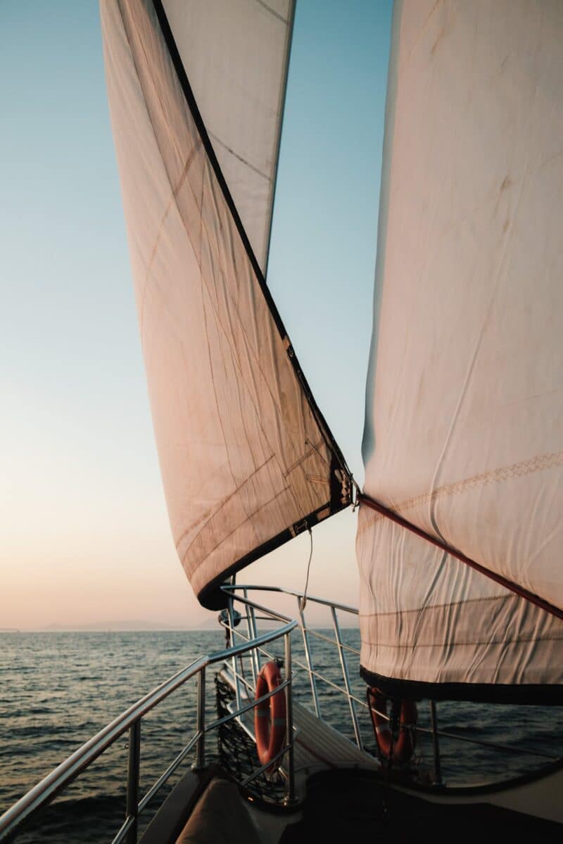 caïques à voiles mer égée