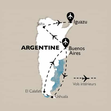 itinéraire argentine paysages glaciers parcs nationaux