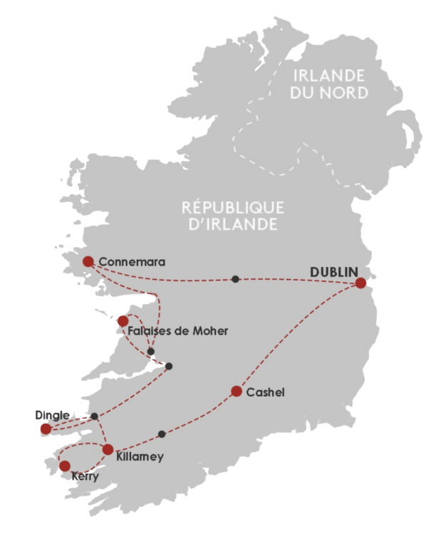 circuit accompagné irlande 8 jours